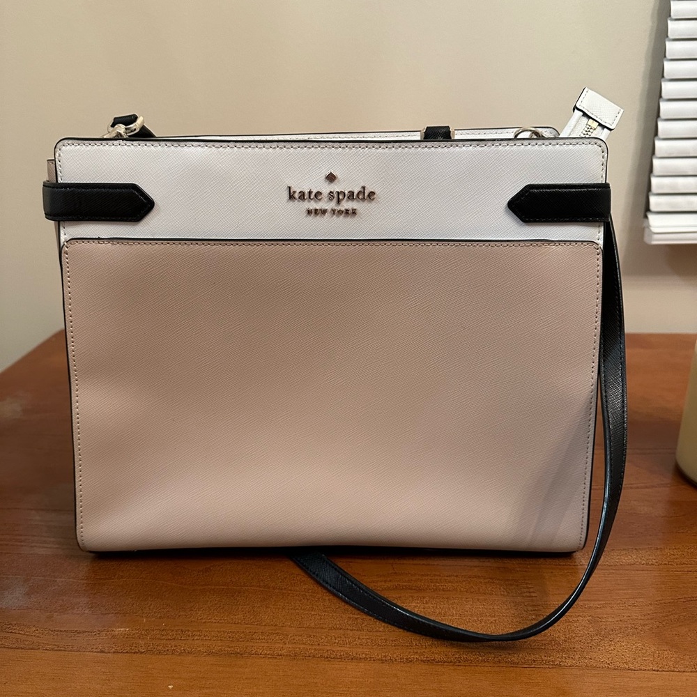 Kate Spade Staci Cameron Large Satchel Warm Beige Multi
Colorblock Crossbody